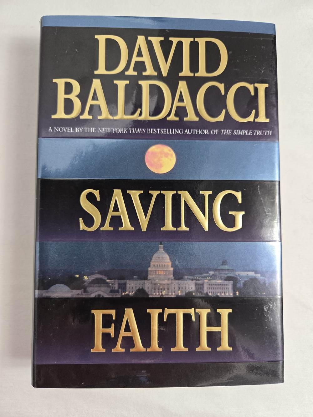 Saving Faith David Baldacci Hardcover Book Political Thriller Crime Novel